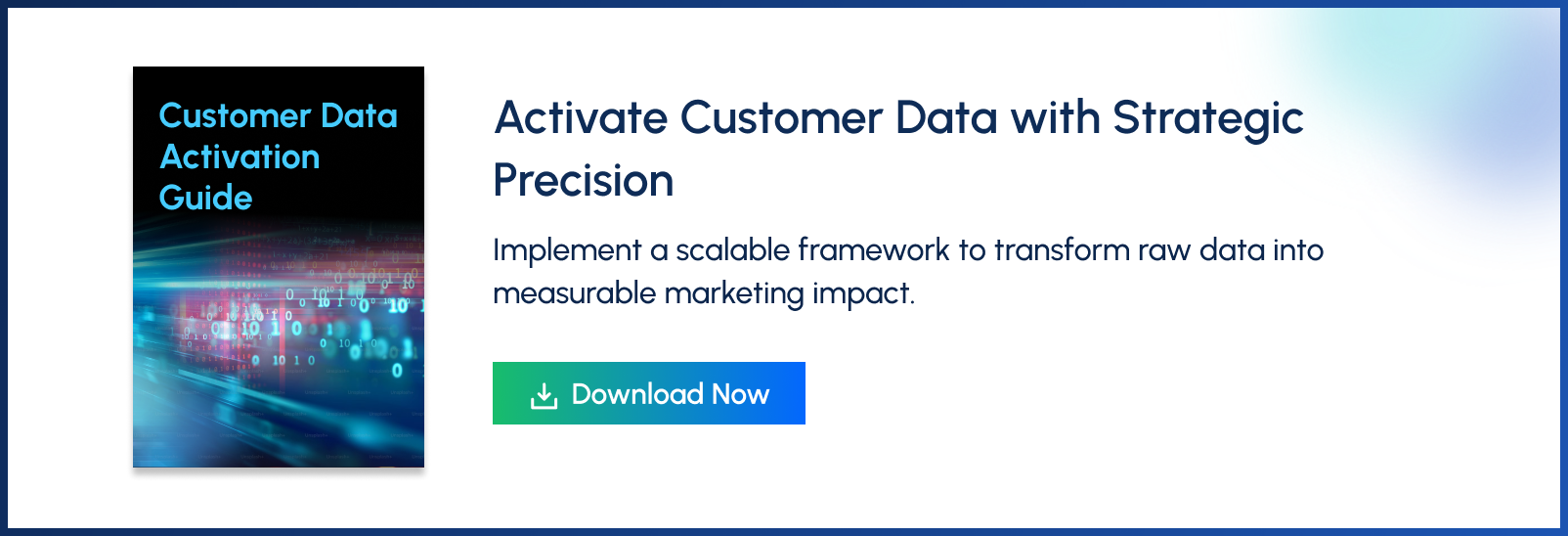 activate customer data
